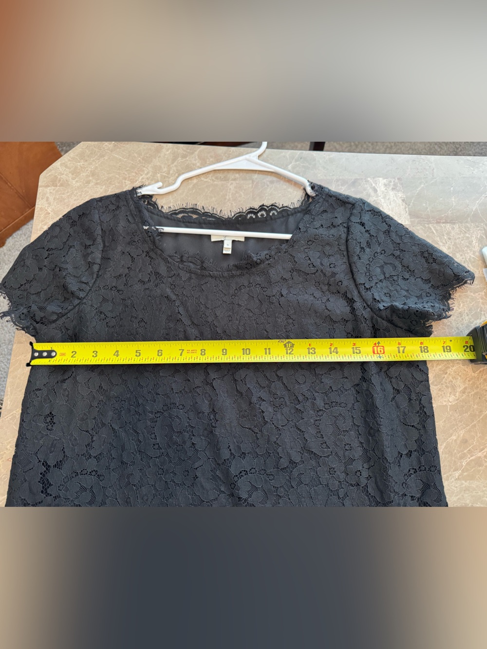 Joie Black Susina Lace Sheath Dress Size S Short Sleeve - Picture 7 of 12